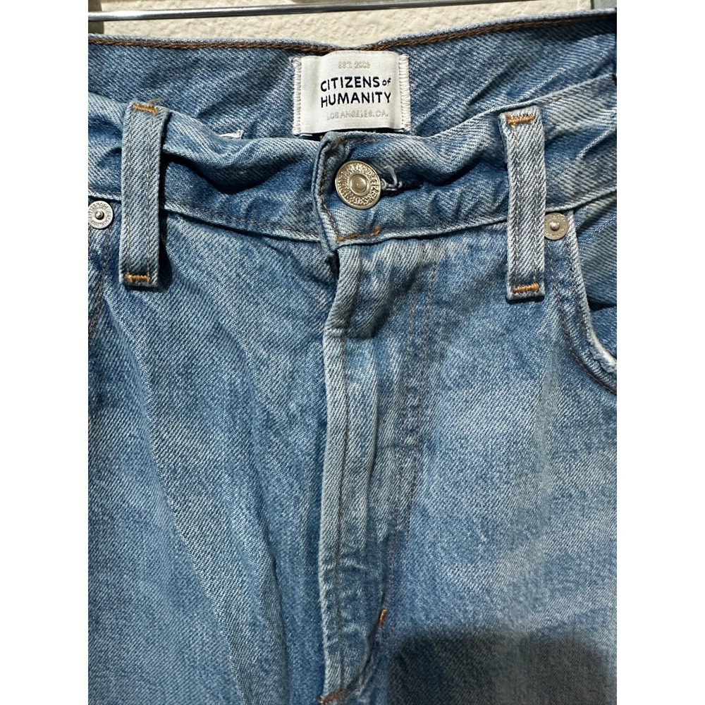Citizens of Humanity Jeans Womens 27 Blue Cotton Wide Leg High Rise Denim Pants - Picture 1 of 8